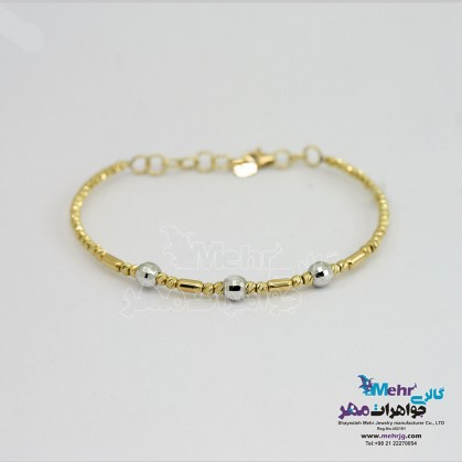 Gold bracelet - ball design-MB1347